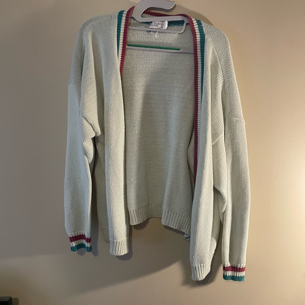 Vintage Crème Cardigan - Picture 1 of 3